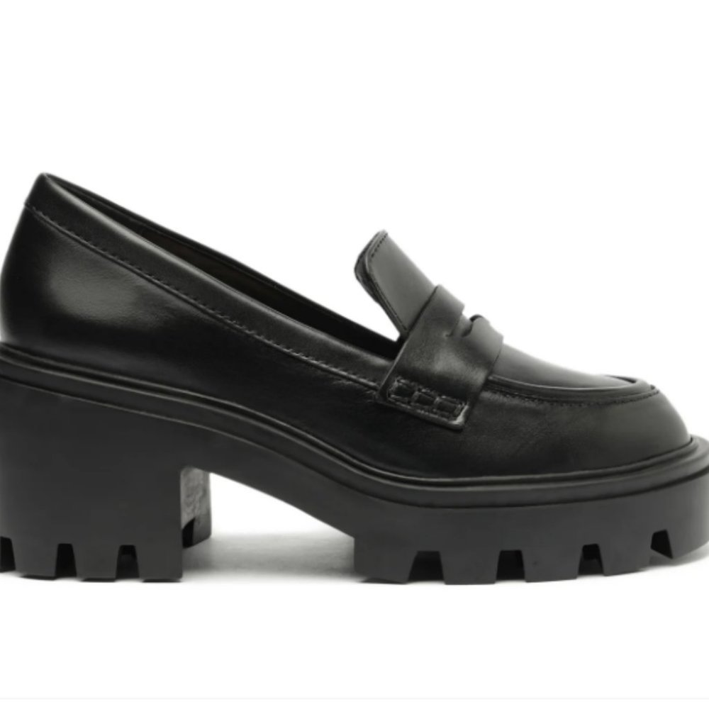 Schutz Viola Tractor Leather Flats NIB